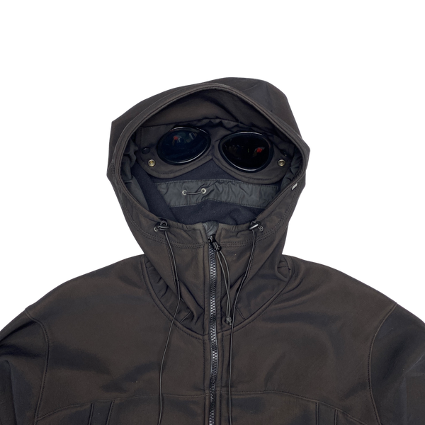 CP Company Black Stretch Shell Goggle Jacket