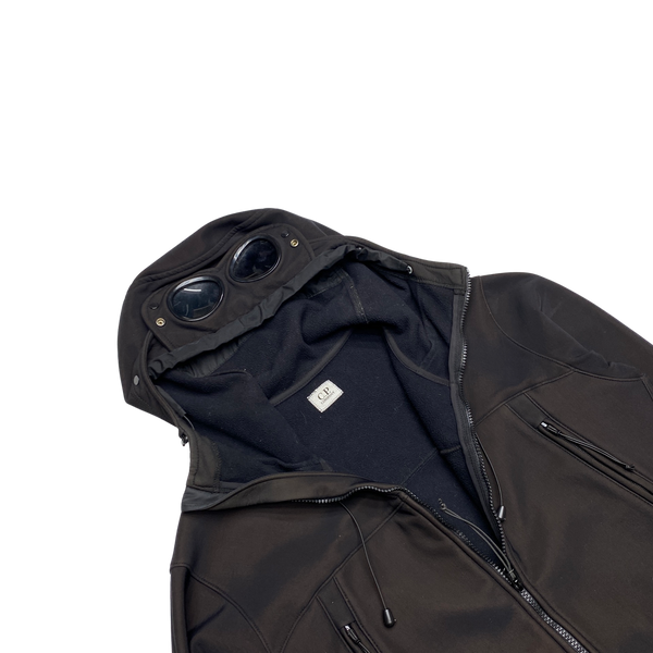 CP Company Black Stretch Shell Goggle Jacket