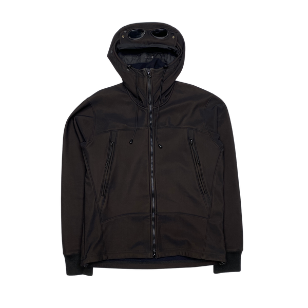 CP Company Black Stretch Shell Goggle Jacket