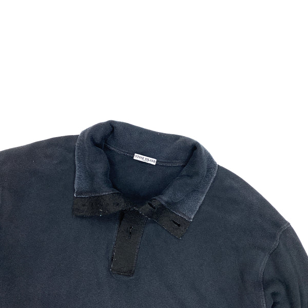 Stone Island 2002 Pullover Navy High Neck Jumper