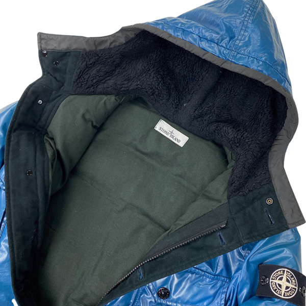 Stone Island Blue Down Filled Ice Jacket