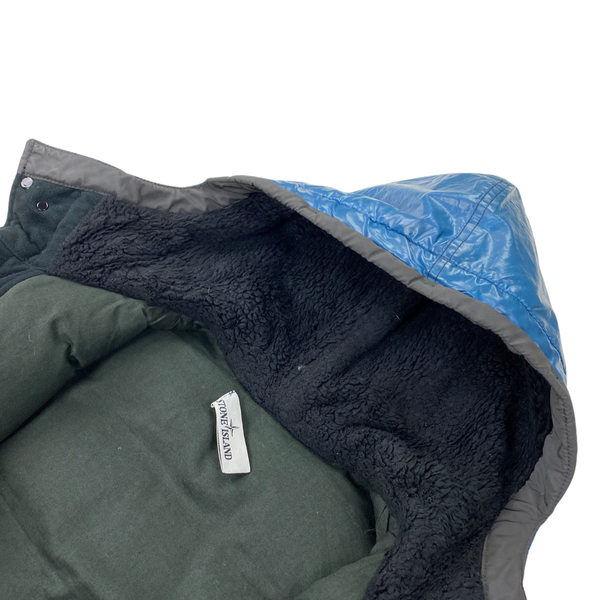 Stone Island Blue Down Filled Ice Jacket