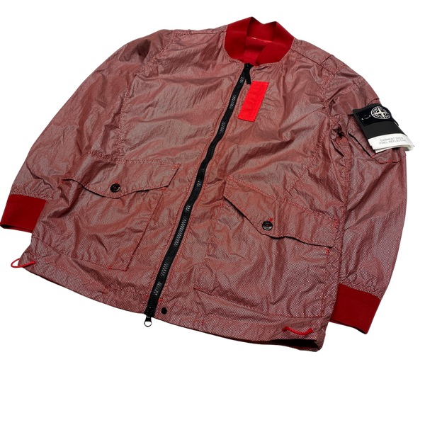 Stone Island Red 2016 Pixel Reflective Jacket
