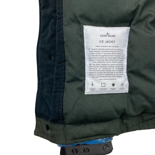 Stone Island Blue Down Filled Ice Jacket
