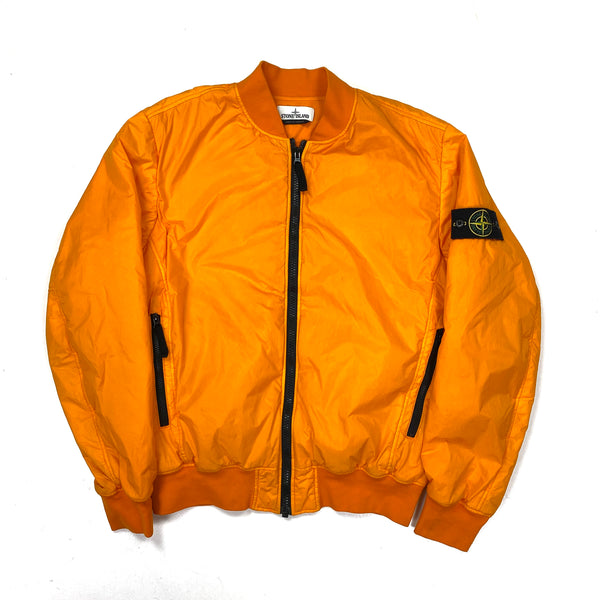 Stone Island Orange Crinkle Reps NY Lined Jacket