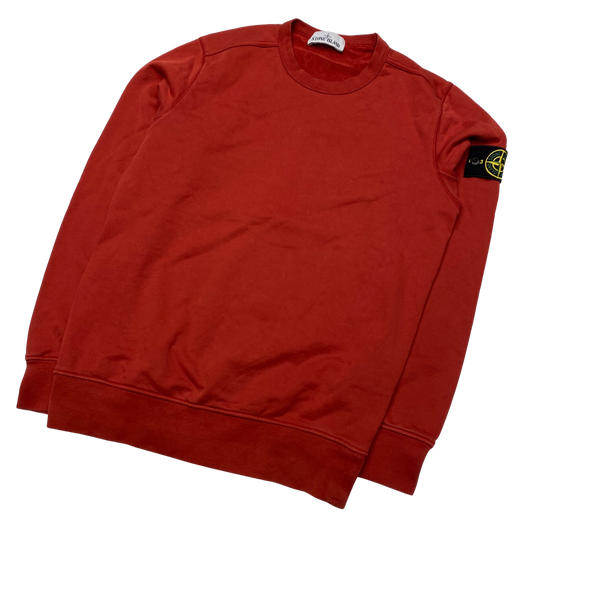Stone Island 2019 Red Cotton Crewneck Sweatshirt