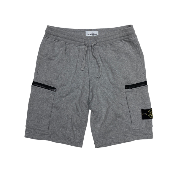 Stone Island Grey Cotton Shorts Mat s Island