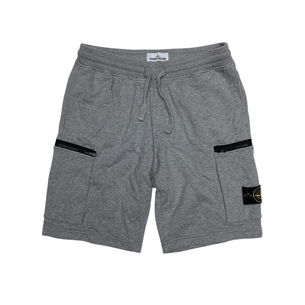 Stone Island Grey Cotton Shorts