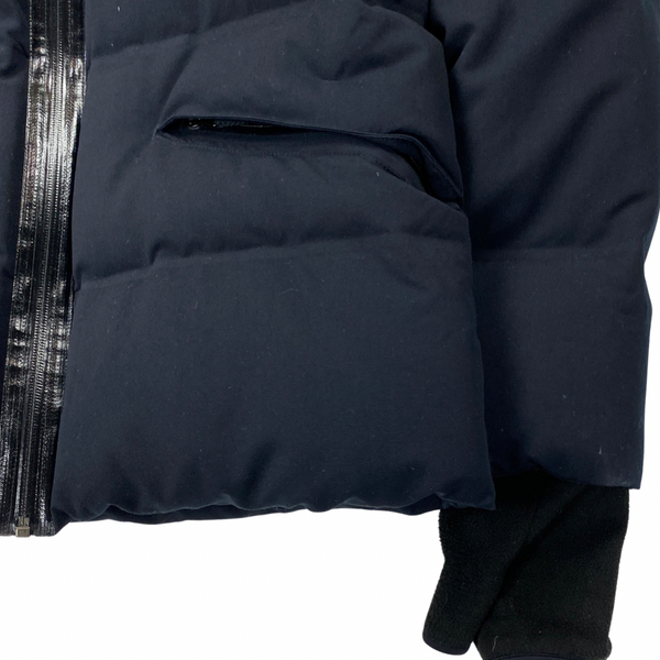 Stone Island Black Wool Repellent Down Balaclava Jacket