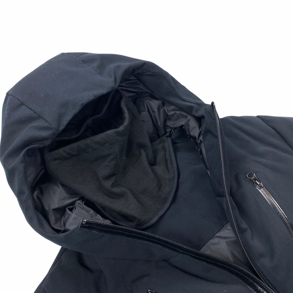 Stone Island Black Wool Repellent Down Balaclava Jacket