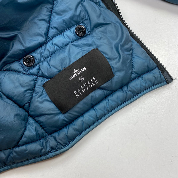 Stone Island Blue 2018 Garment Dyed Quilter Micro Yarn Jacket