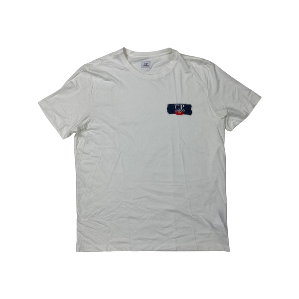 CP Company White Cotton T Shirt
