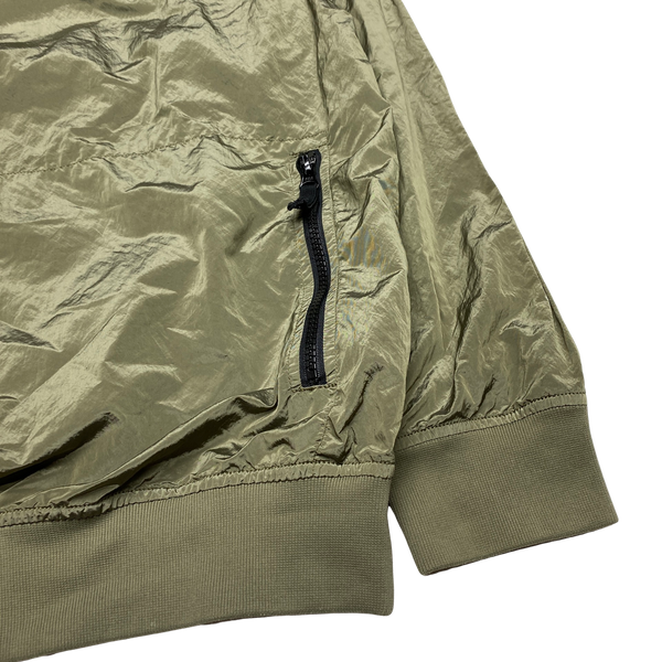 Stone Island Khaki Nylon Metal Pullover Jumper