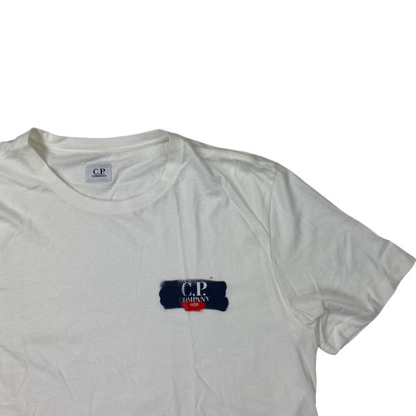 CP Company White Cotton T Shirt