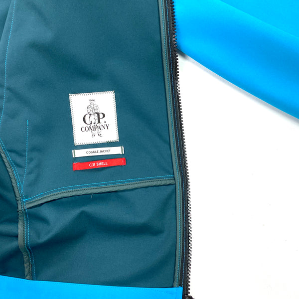 CP Company Turquoise Goggle Soft Shell Jacket