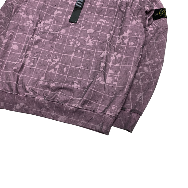 Stone Island Laser Camo Dust Treatment Crewneck Sweatshirt