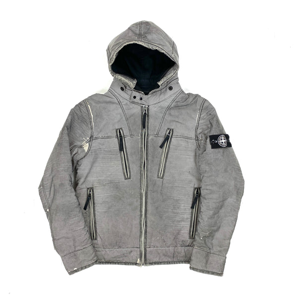 Stone Island 2011 Liquid Reflective Fleece Lined Jacket
