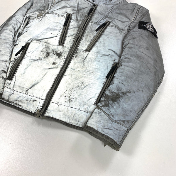 Stone Island 2011 Liquid Reflective Fleece Lined Jacket