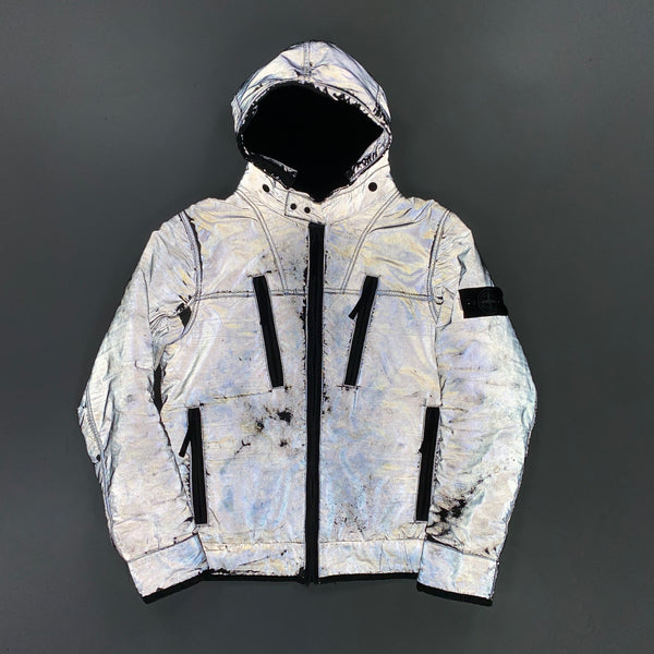 Stone Island 2011 Liquid Reflective Fleece Lined Jacket