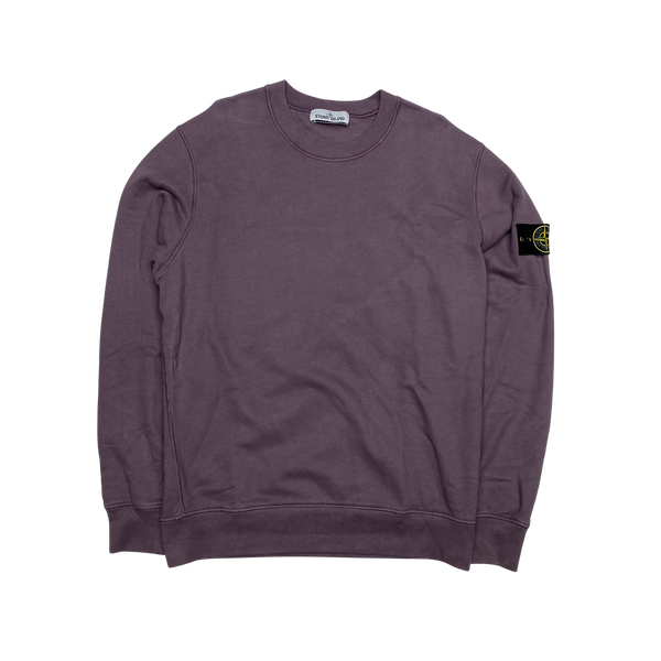 Stone Island 2020 Purple Cotton Crewneck Sweatshirt