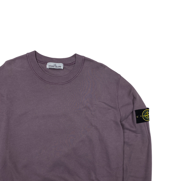 Stone Island 2020 Purple Cotton Crewneck Sweatshirt
