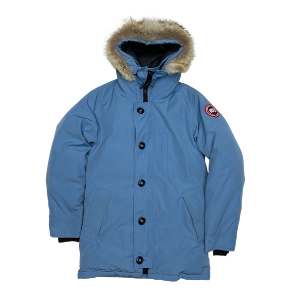 Canada Goose Blue Coyote Hooded Puffer Jacket