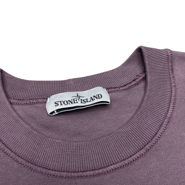 Stone Island 2020 Purple Cotton Crewneck Sweatshirt