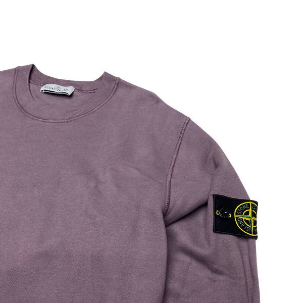 Stone Island 2020 Purple Cotton Crewneck Sweatshirt