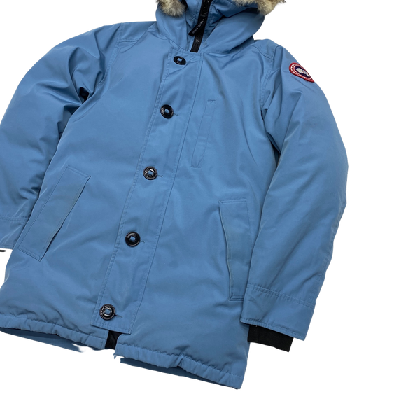 Canada Goose Blue Coyote Hooded Puffer Jacket