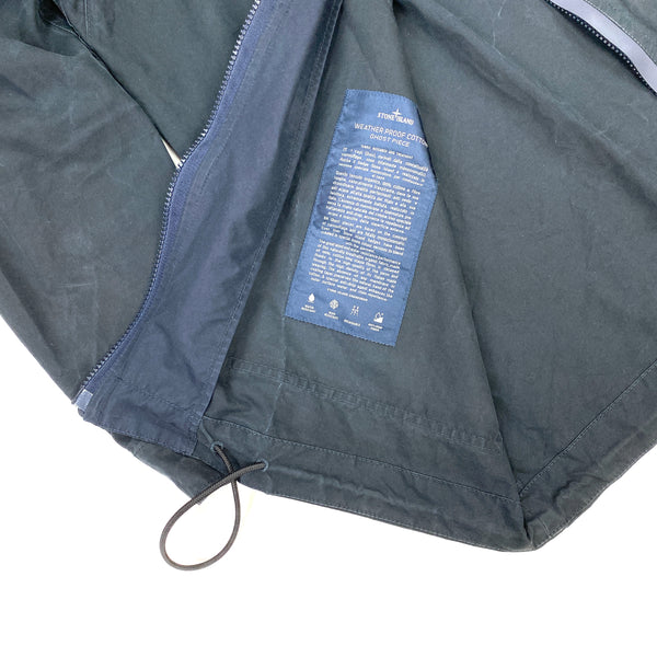 Stone Island Navy Weatherproof Cotton Ghost Jacket