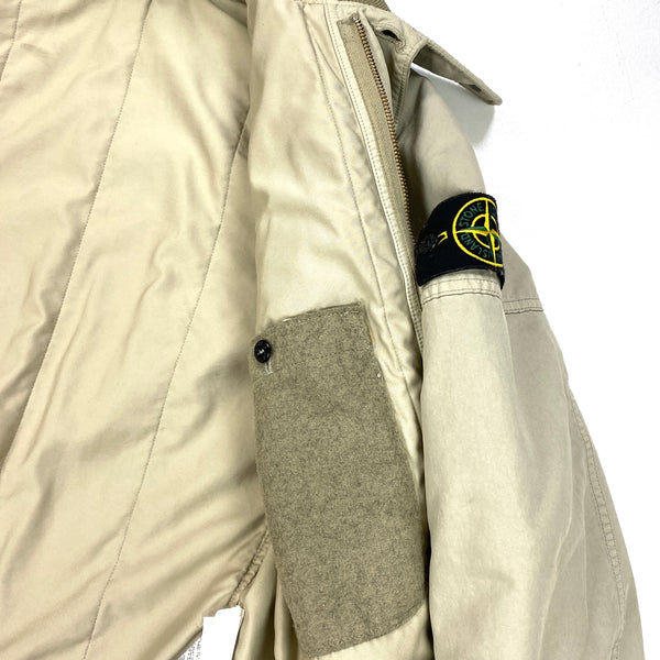 Stone Island Beige 2009 David TC Quilted Jacket