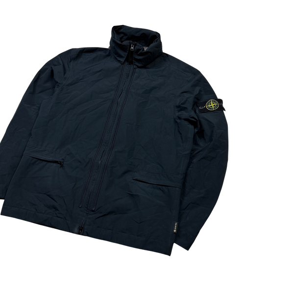 Stone Island Navy Gore Tex Paclite Packable Jacket - Medium