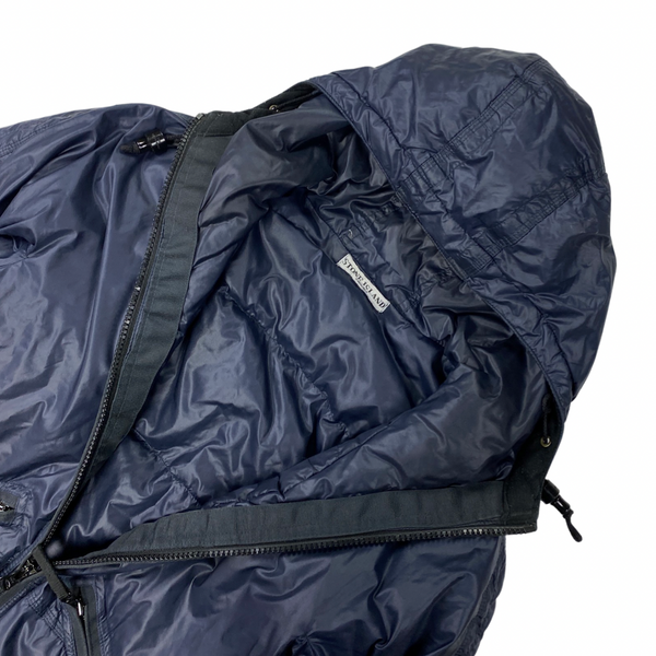 Stone Island Dark Navy Down Filled Nylon Puffer Jacket