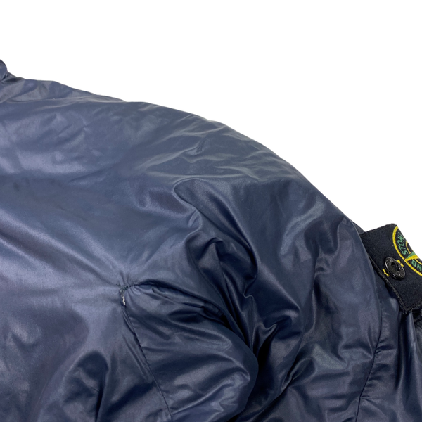Stone Island Dark Navy Down Filled Nylon Puffer Jacket