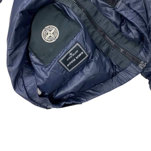 Stone Island Dark Navy Down Filled Nylon Puffer Jacket