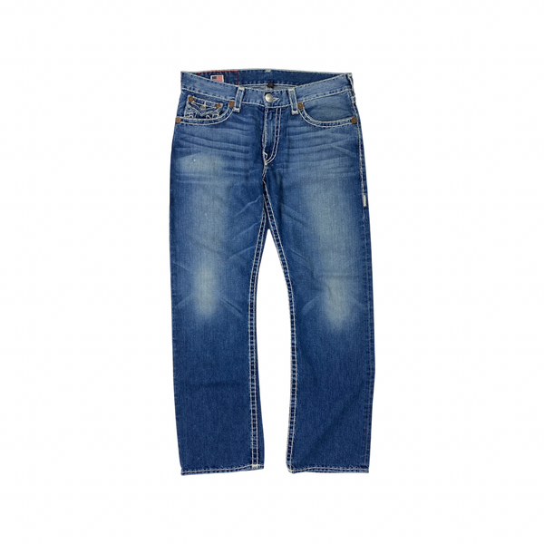 True Religion Ricky Super T Contrast Stitch Denim Jeans