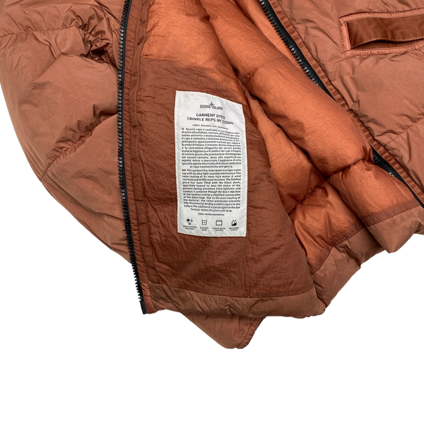 Stone Island Rust Down Garment Dyed Crinkle Reps Puffer Jacket