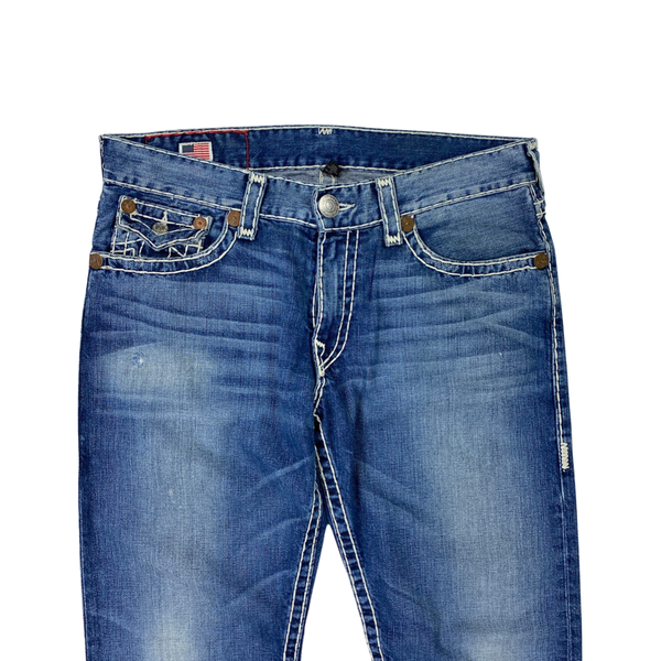 True Religion Ricky Super T Contrast Stitch Denim Jeans