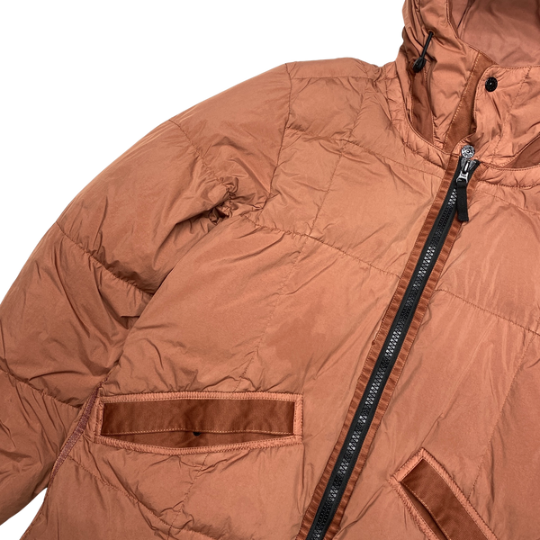 Stone Island Rust Down Garment Dyed Crinkle Reps Puffer Jacket