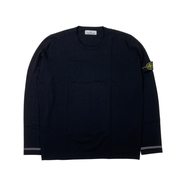 Stone Island Round Neck Cotton Knitted Jumper