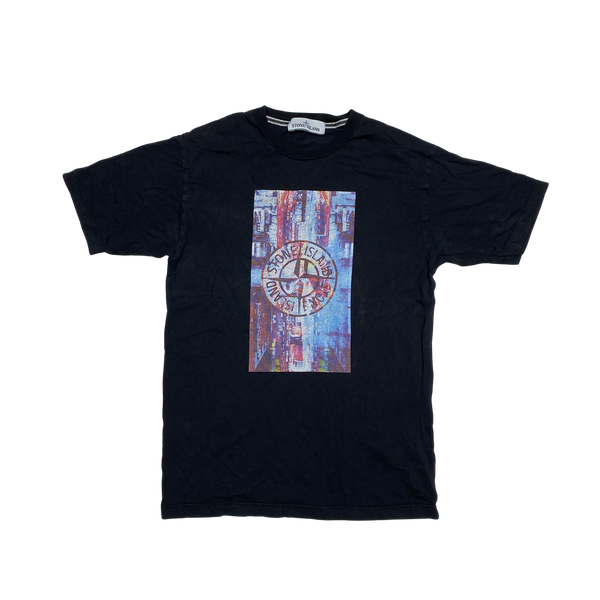 Stone Island 2017 Black Graphic T Shirt