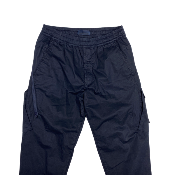 Stone Island Navy Ghost Tapered Cargo Trousers