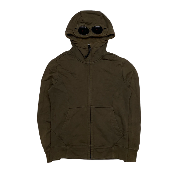 CP Company Khaki Goggle Cotton Hoodie