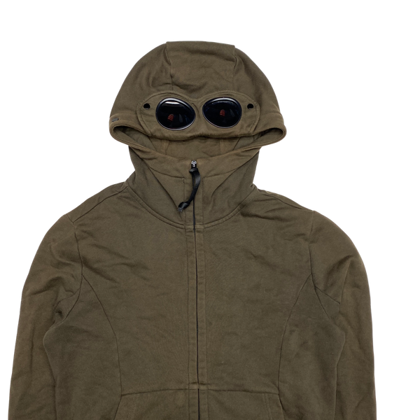 CP Company Khaki Goggle Cotton Hoodie