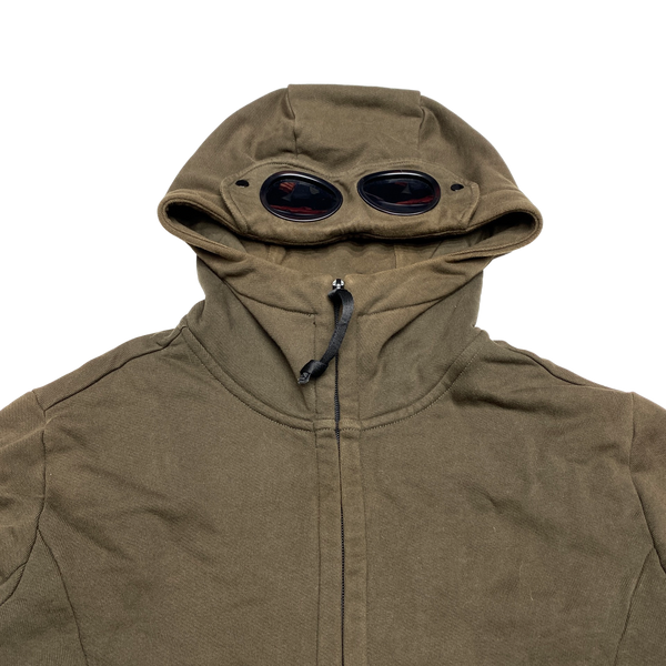 CP Company Khaki Goggle Cotton Hoodie