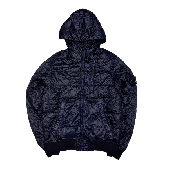Stone Island 2014 Navy Garment Dyed Puffer Jacket