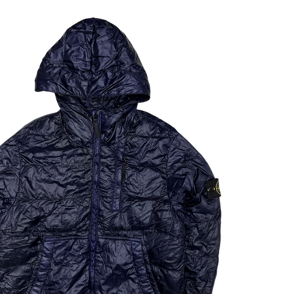Stone Island 2014 Navy Garment Dyed Puffer Jacket