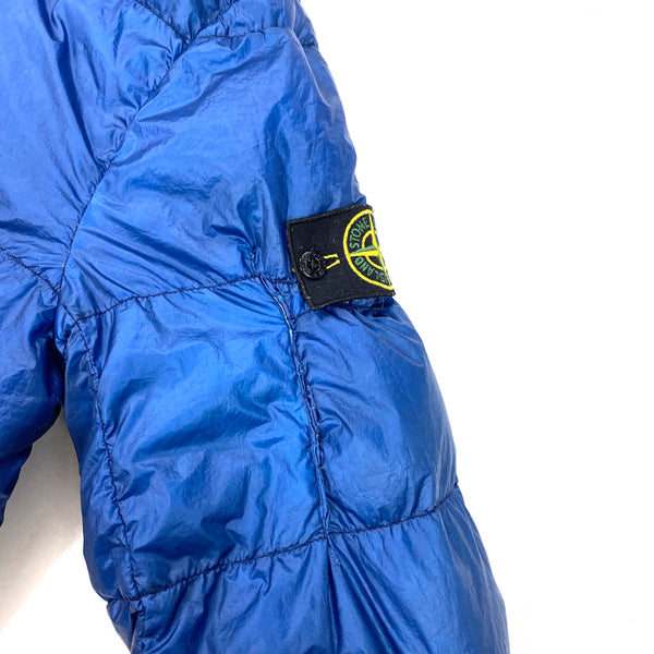 Stone Island Blue Garment Dyed 26g Puffer Jacket