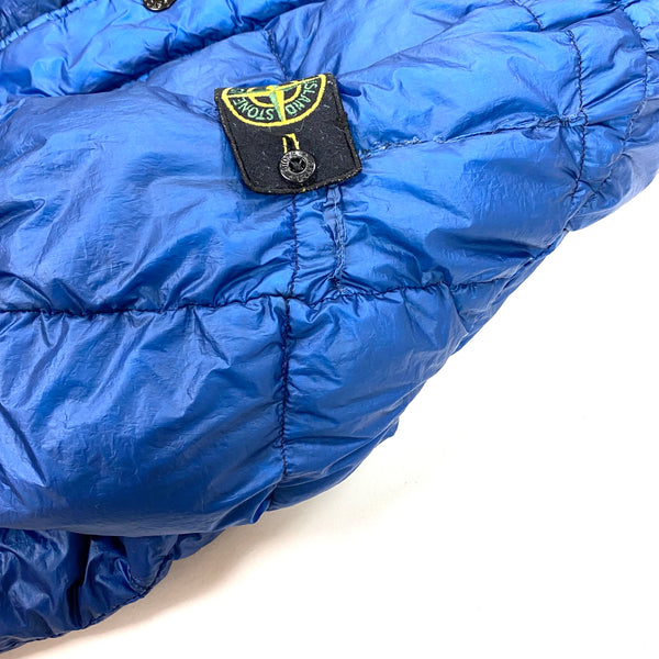 Stone Island Blue Garment Dyed 26g Puffer Jacket