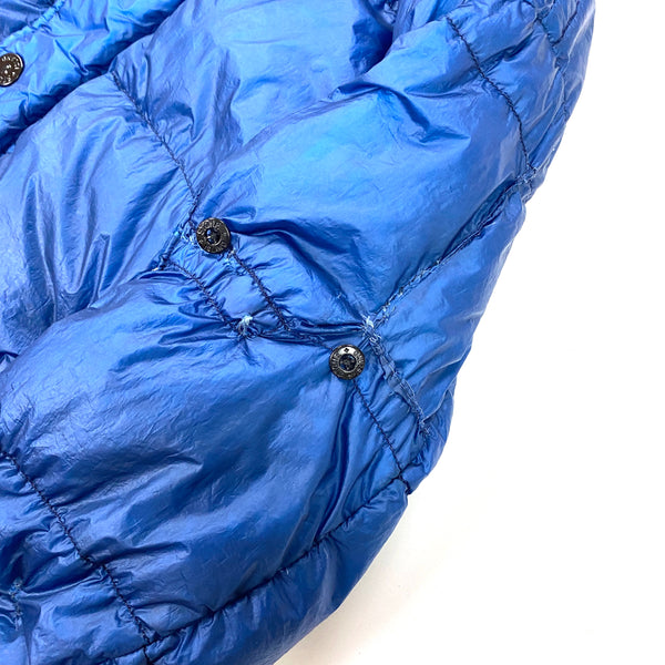 Stone Island Blue Garment Dyed 26g Puffer Jacket